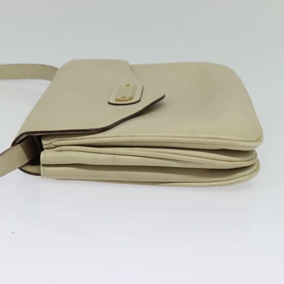 CELINE Shoulder Bag Leather Ivory Gold - Picture 4 of 13
